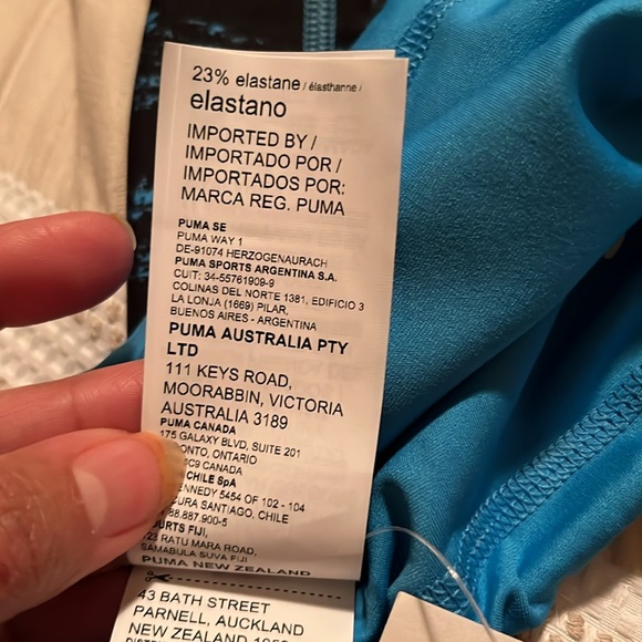 Puma Cloud9 Haramaki Belly Neck Band Adult Blue Size Medium M NWOT - Picture 10 of 11